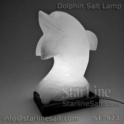 Dolphin Salt Lamp White